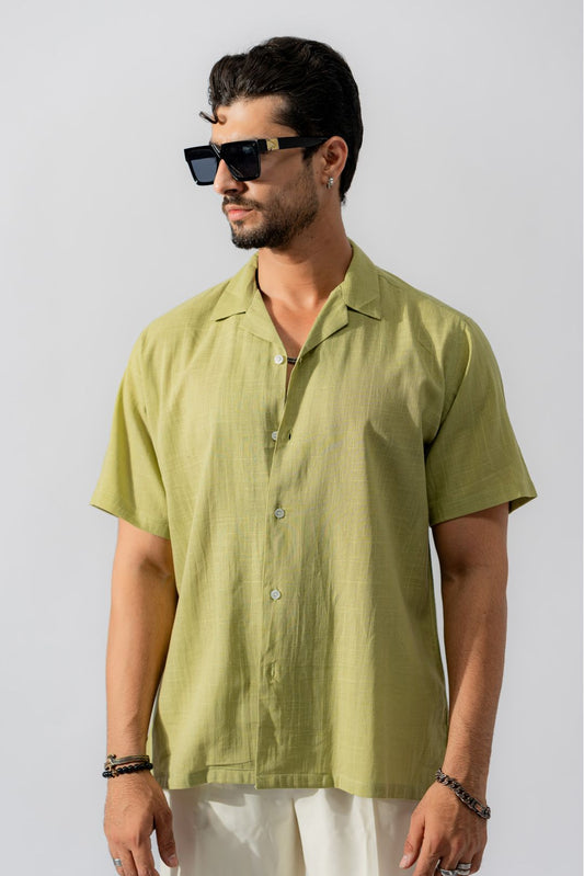 Hawaiian Men's Irish Linen Cotton Elegance Shirt